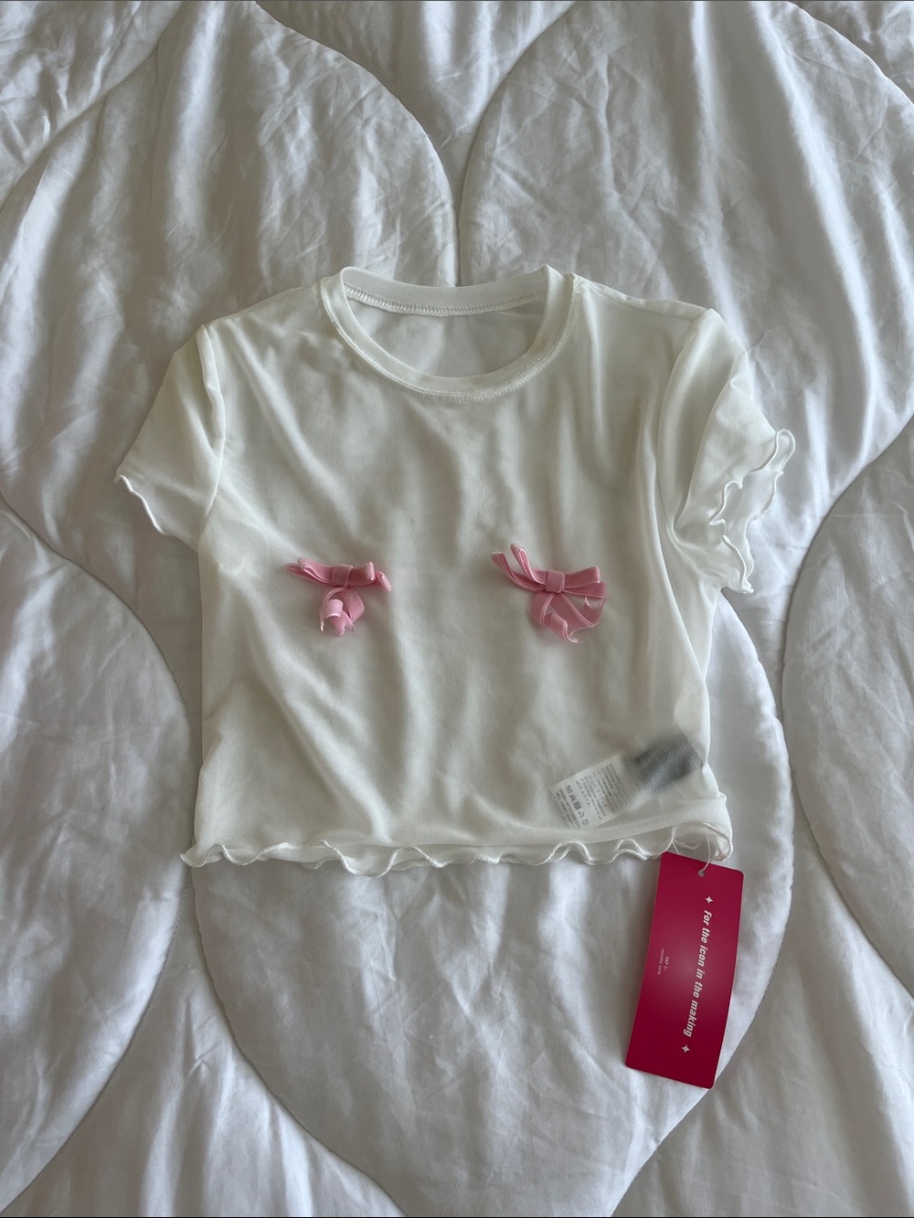 Mesh Bow Top NWT